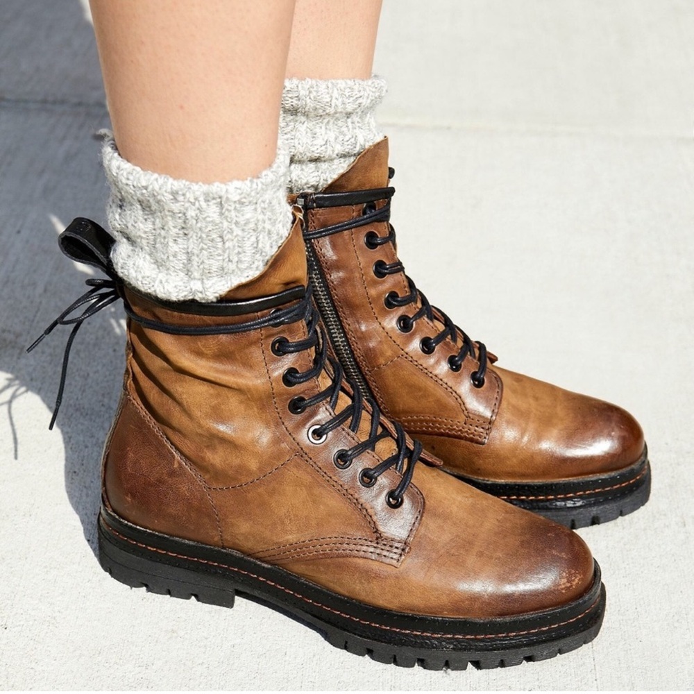 Free People x A.S.98 Lennie Lace Up Boots